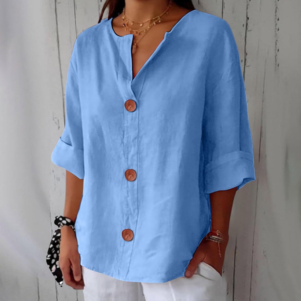 Blouse en Lin Décontractée Clara