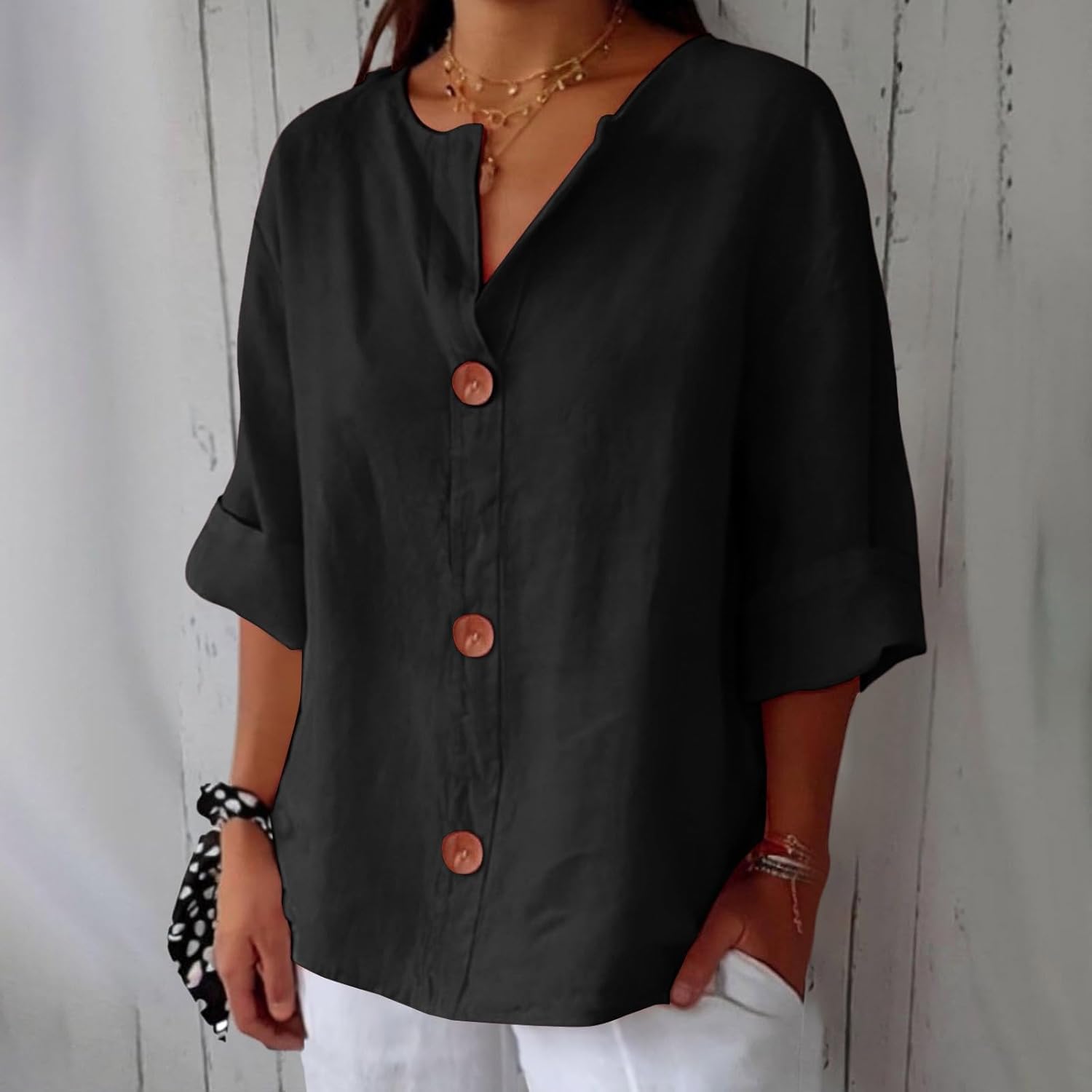 Blouse en Lin Décontractée Clara