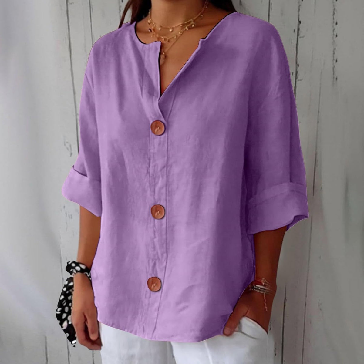 Blouse en Lin Décontractée Clara