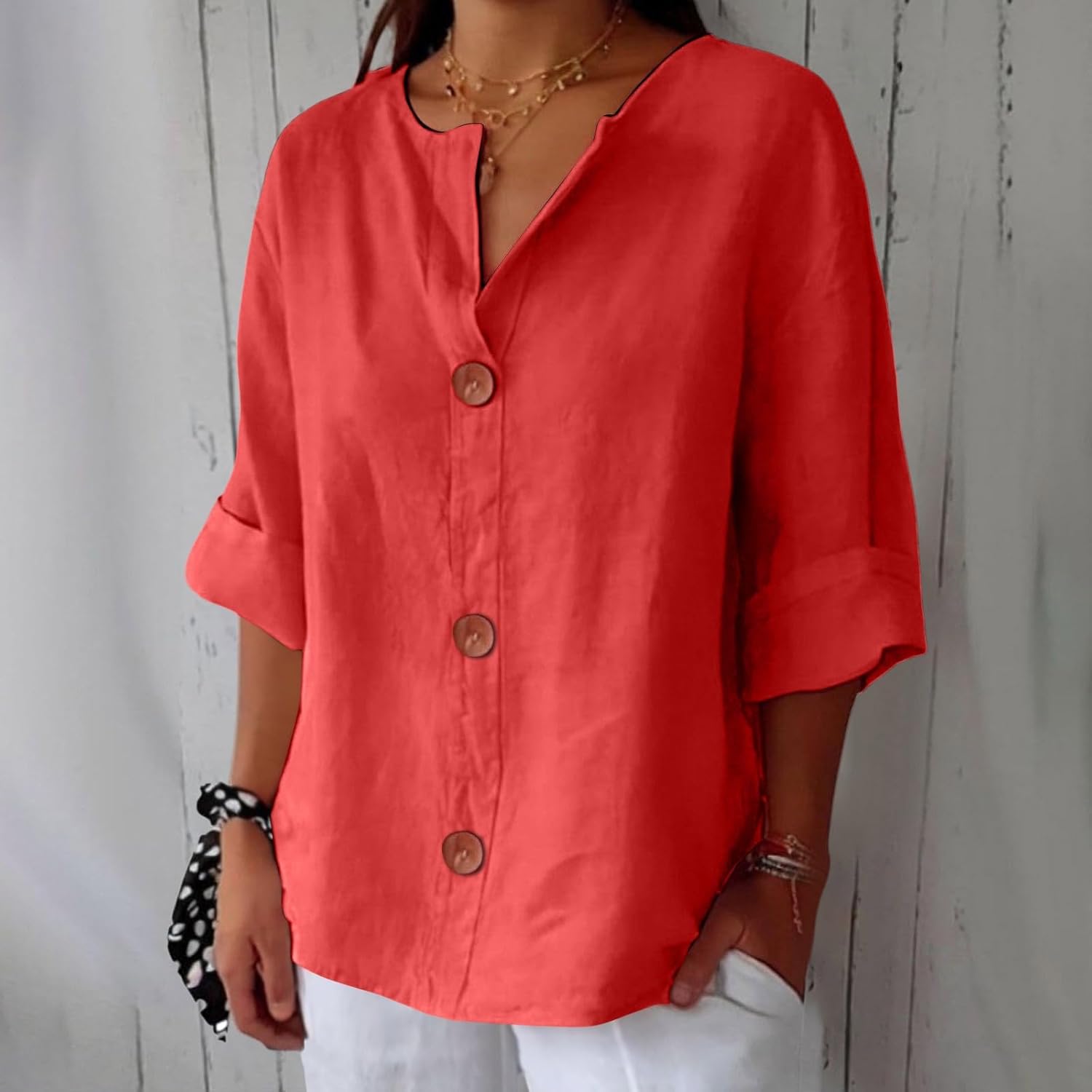 Blouse en Lin Décontractée Clara