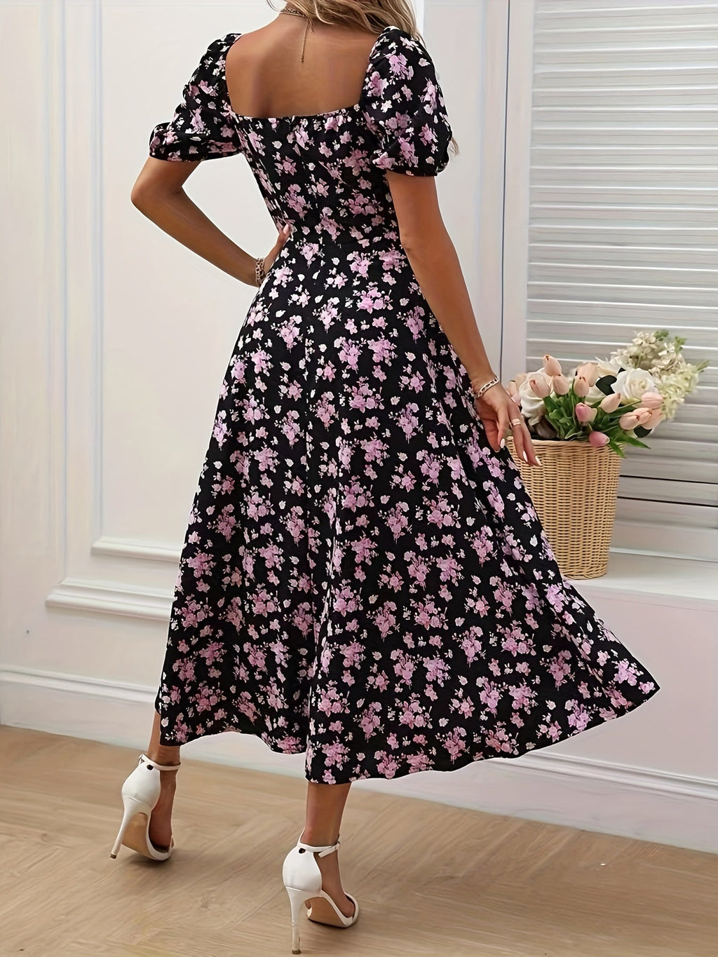Robe Élégante Florale Chloé