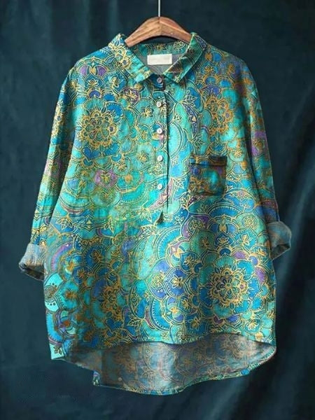 Blouse Florale Élégante Lila