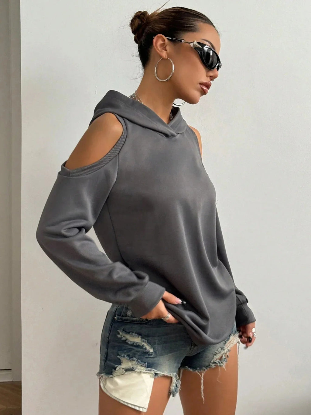 Sweat Épaules Ajourées Camélia