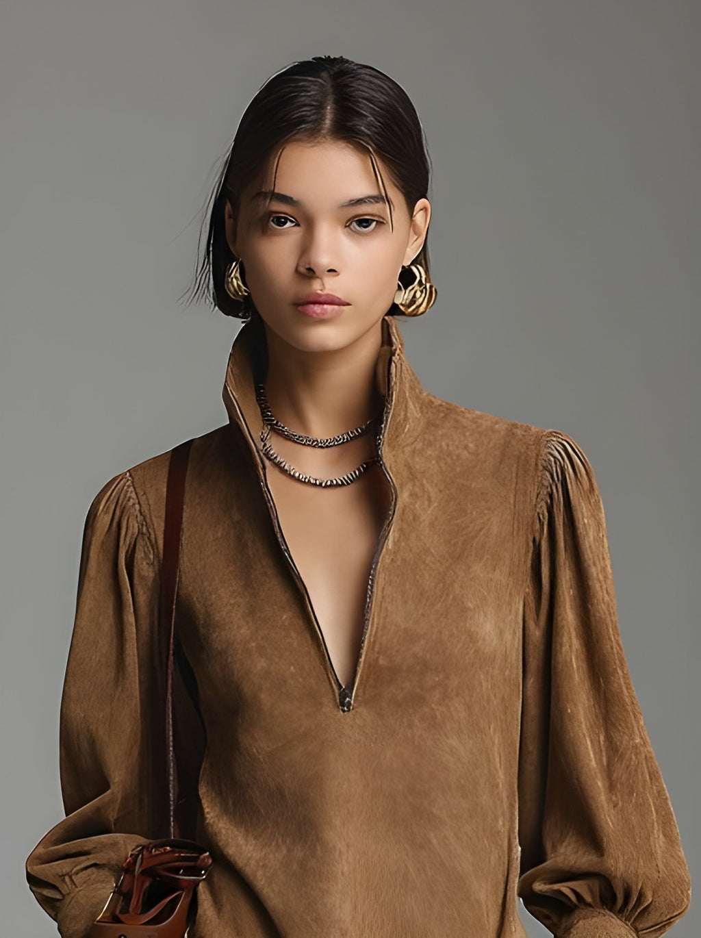 Robe Courte Effet Daim