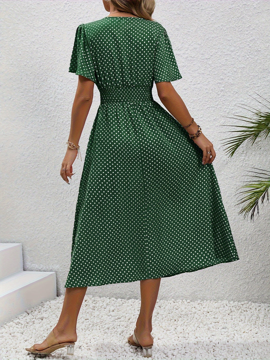 Robe Élégante Pois Élisa