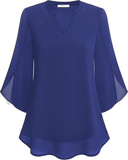 Blouse en Chiffon A-ligne Petra