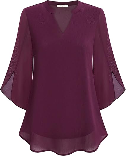 Blouse en Chiffon A-ligne Petra