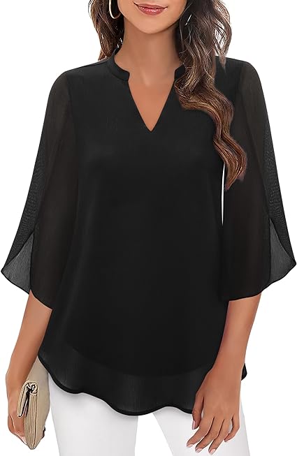 Blouse en Chiffon A-ligne Petra