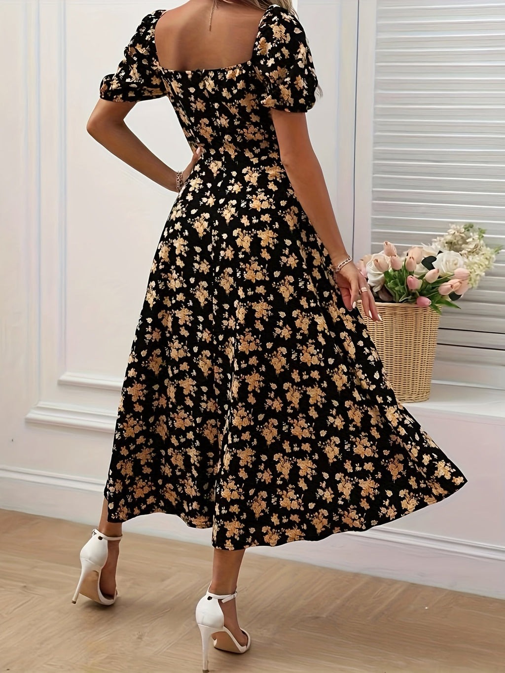 Robe Élégante Florale Chloé
