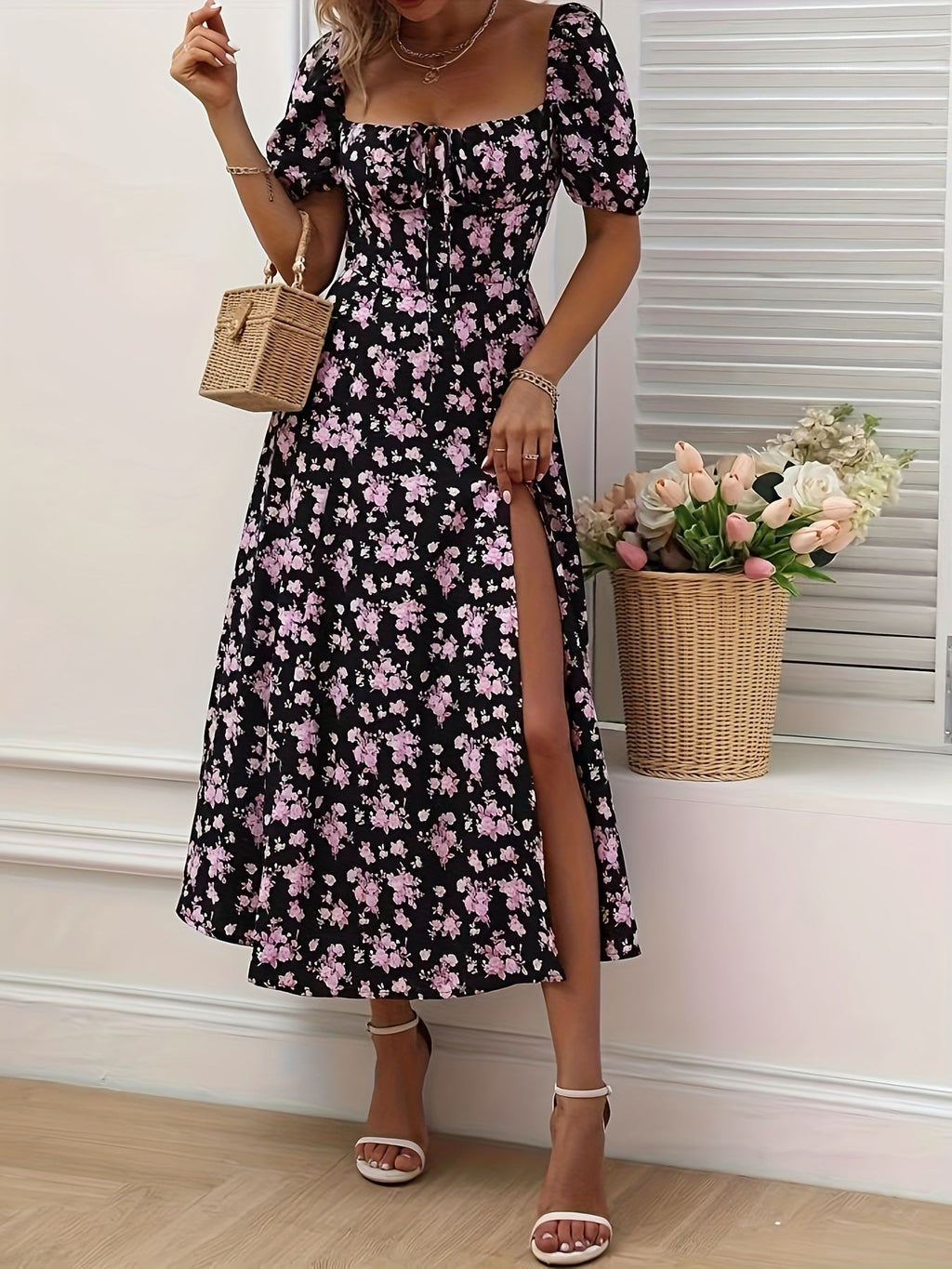 Robe Élégante Florale Chloé