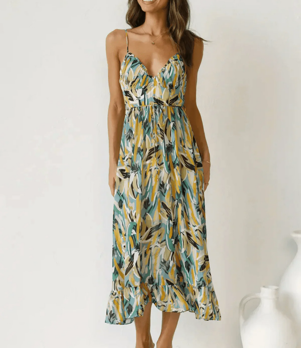 Robe Midi Éclat Coloré