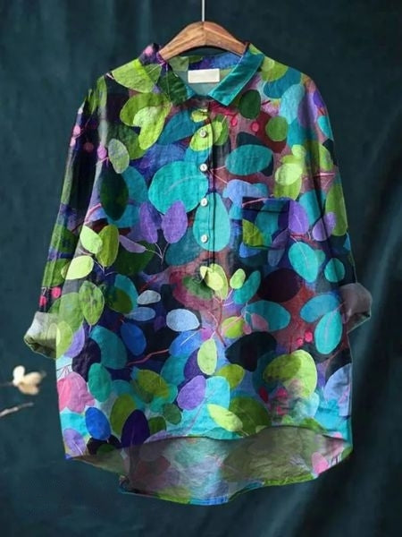 Blouse Florale Élégante Lila