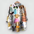 Blouse pour Femmes avec Imprimé de Chiens Kathrin