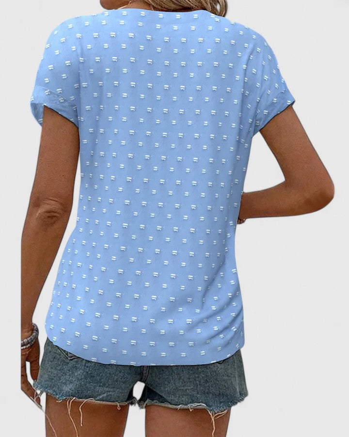 Chemise Col en V Confortable Celena