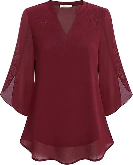 Blouse en Chiffon A-ligne Petra