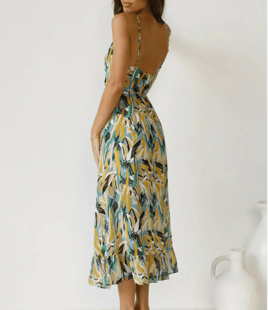 Robe Midi Éclat Coloré