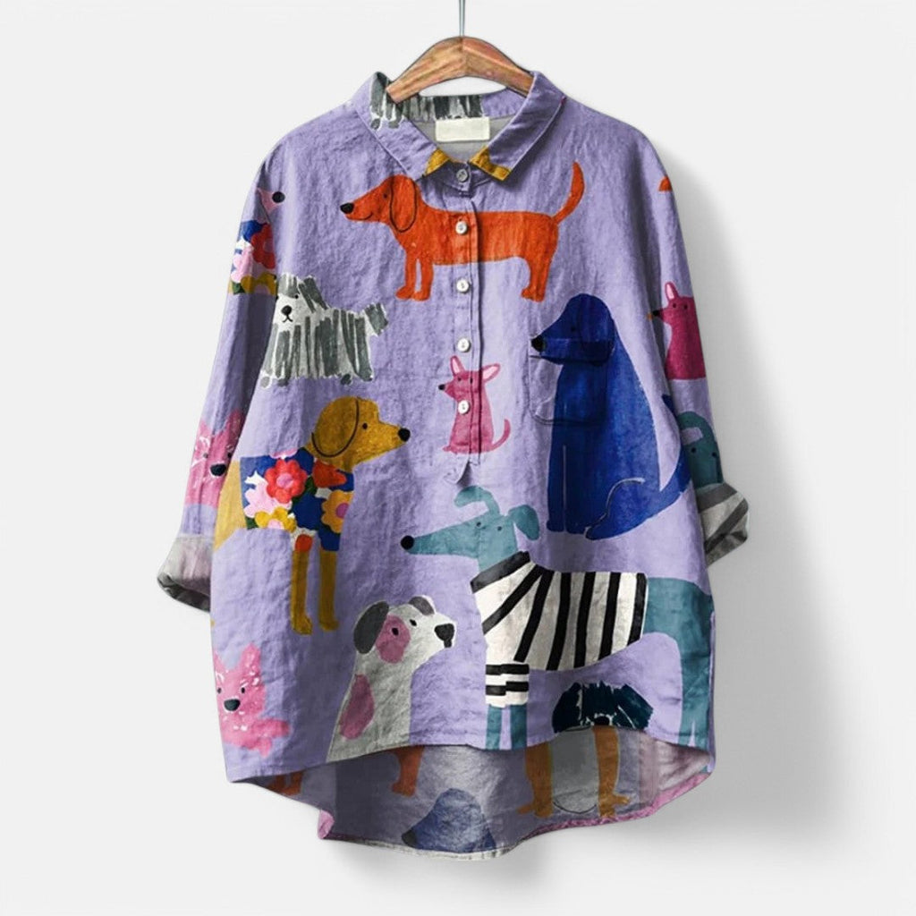 Frida - Élégante Blouse Artistique