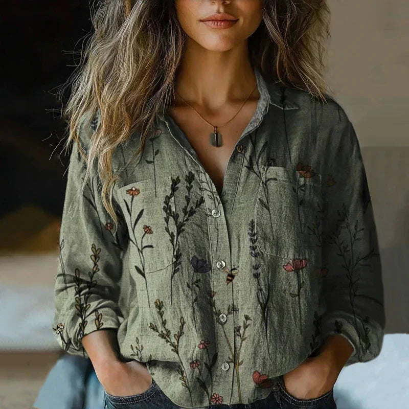 Blouse Vintage Élégante Valentina