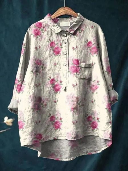 Blouse Florale Élégante Lila