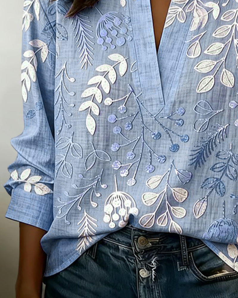 Eleni - Blouse Florale Élégante