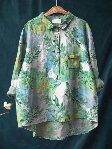 Blouse Florale Élégante Lila