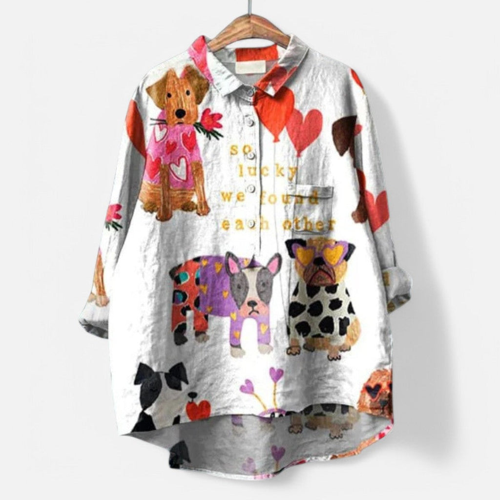 Frida - Élégante Blouse Artistique