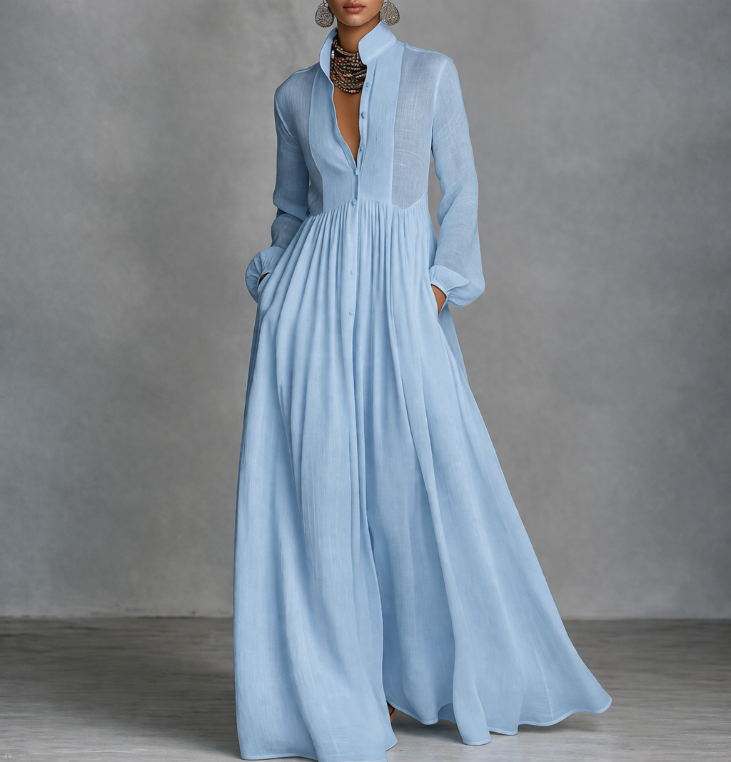 Robe Longue Fluide Élégante Mathilde