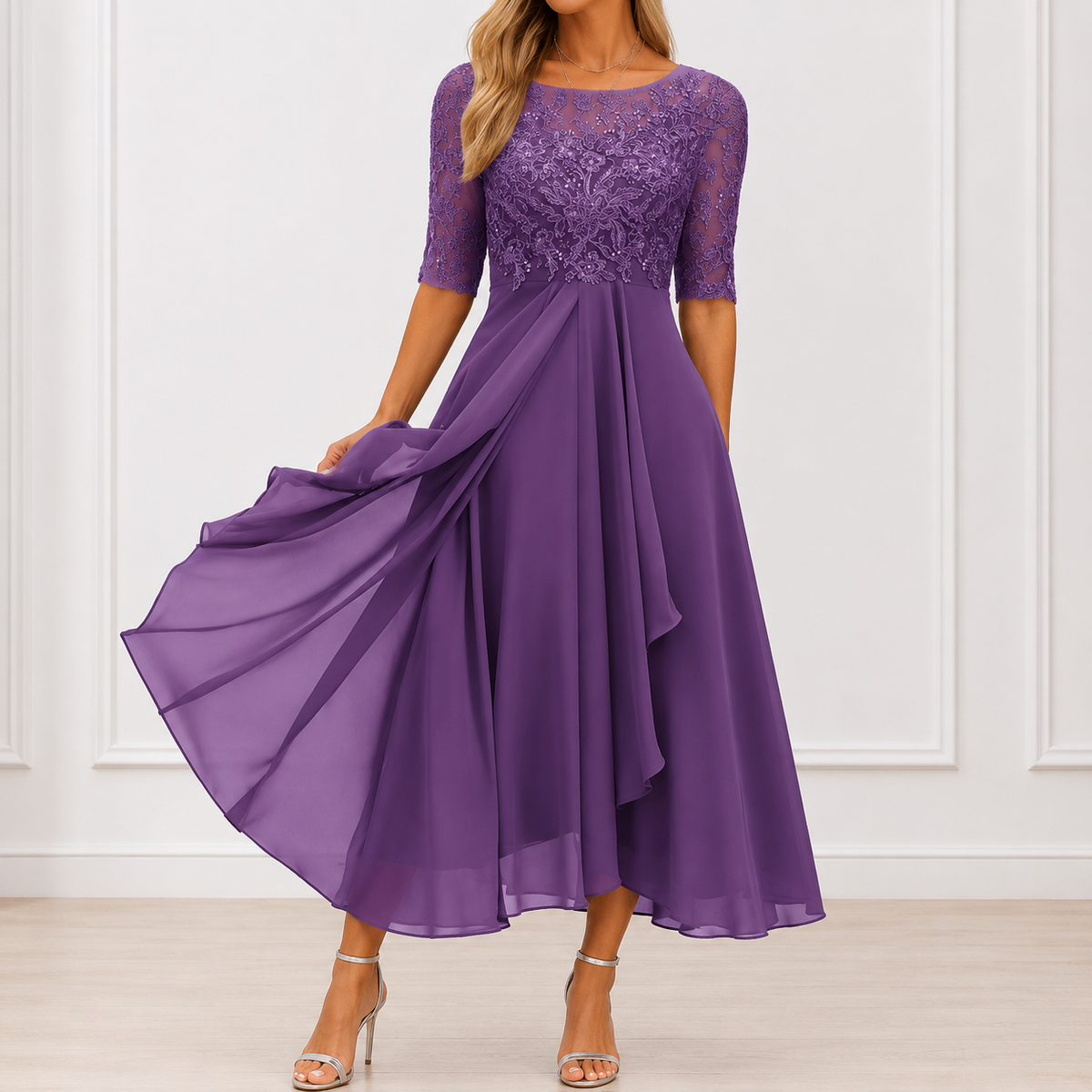 Robe Élégante Florale Marie