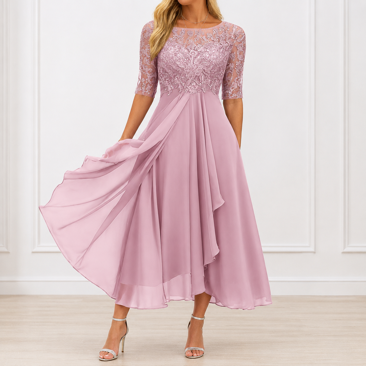 Robe Élégante Florale Marie