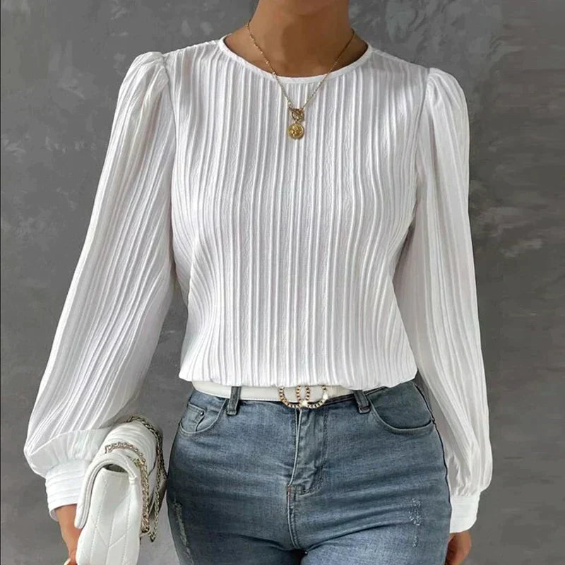 Élégante Chemise Plissée Lila