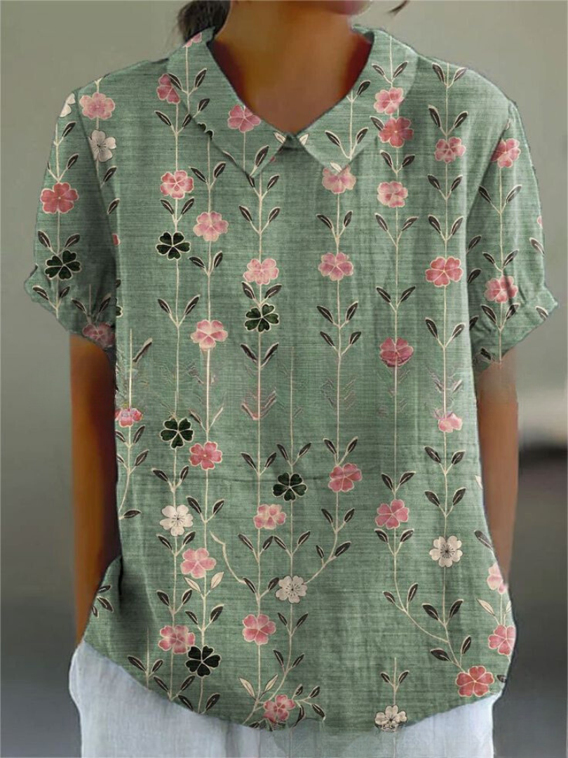 Chemise Fleurie Élégante Sofia