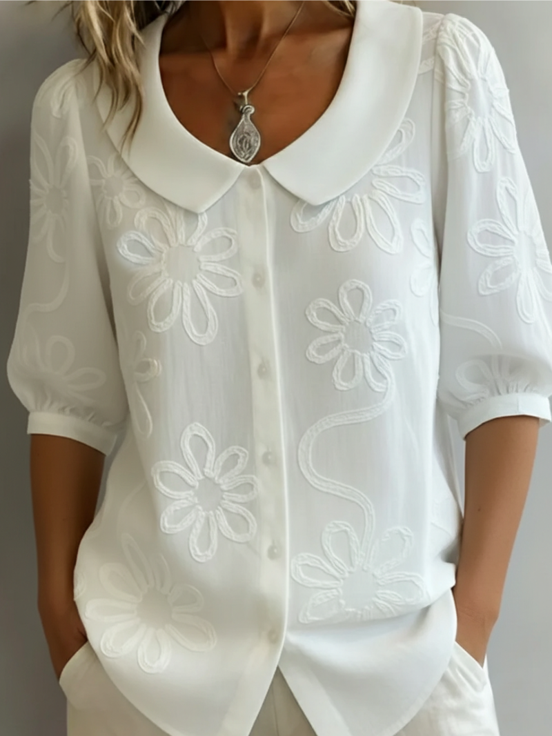 Blouse Confortable Fleurie Sara