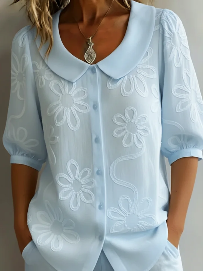 Blouse Confortable Fleurie Sara