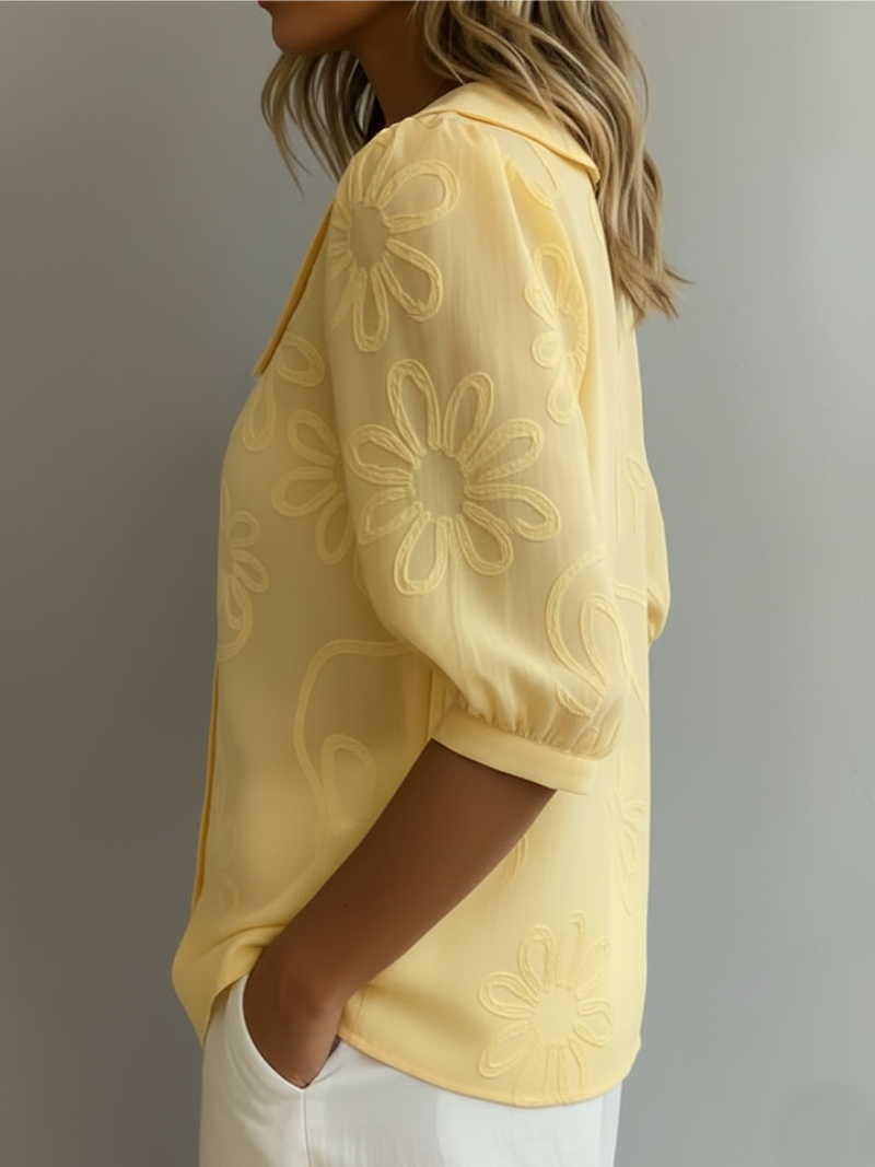 Blouse Confortable Fleurie Sara