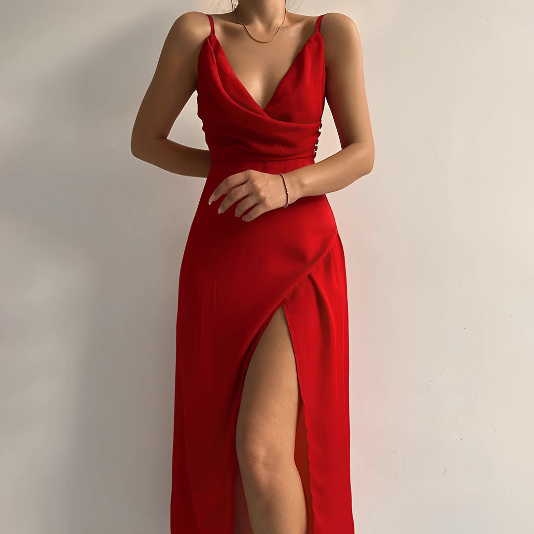 Robe Élégante Fendue Victoria