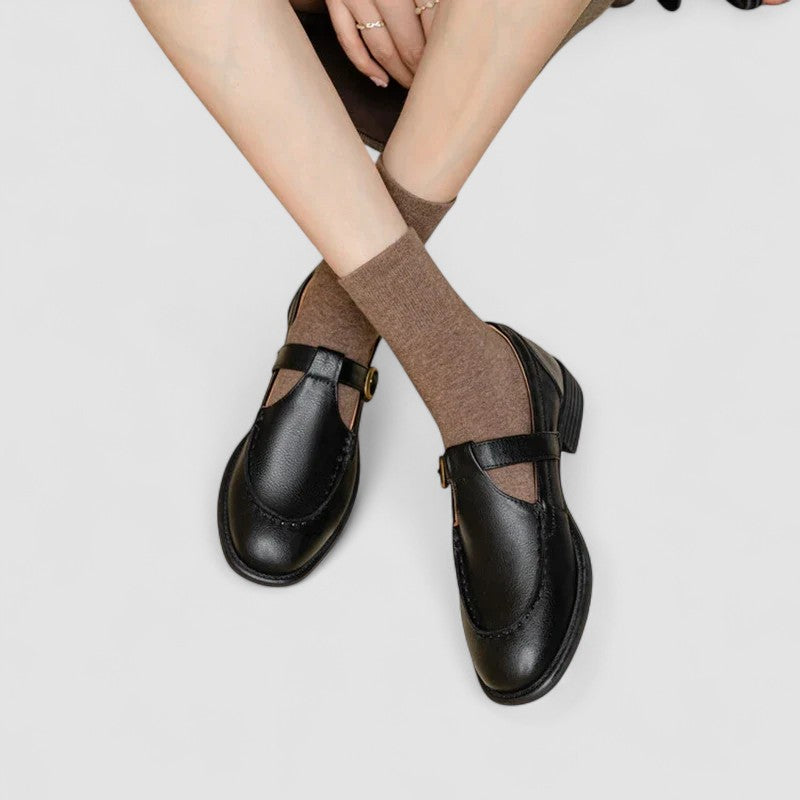 Chaussures Mary Jane à Bout Carré Orthopédiques Zhelynne