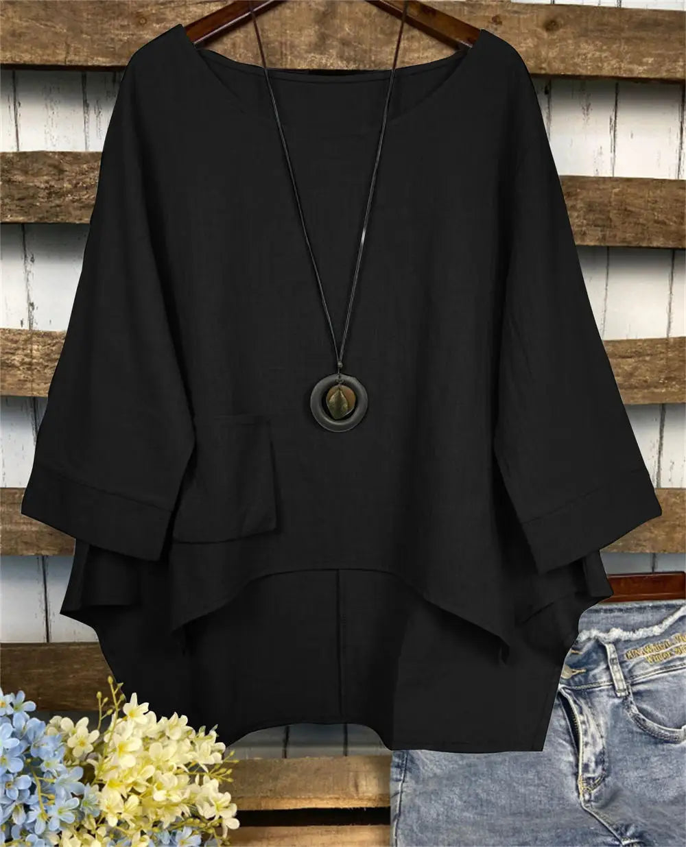 Blouse Asymétrique Décontractée Liana