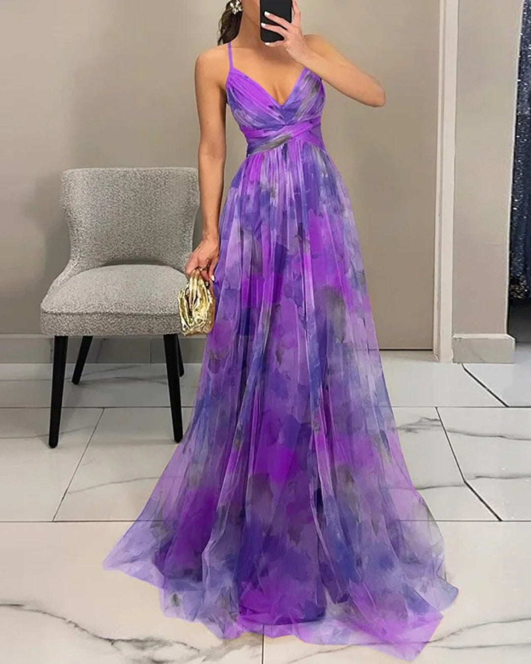 Robe Maxi Élégance Florale