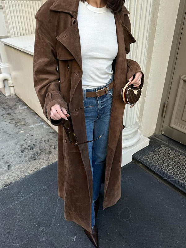 Trench en Daim Doux