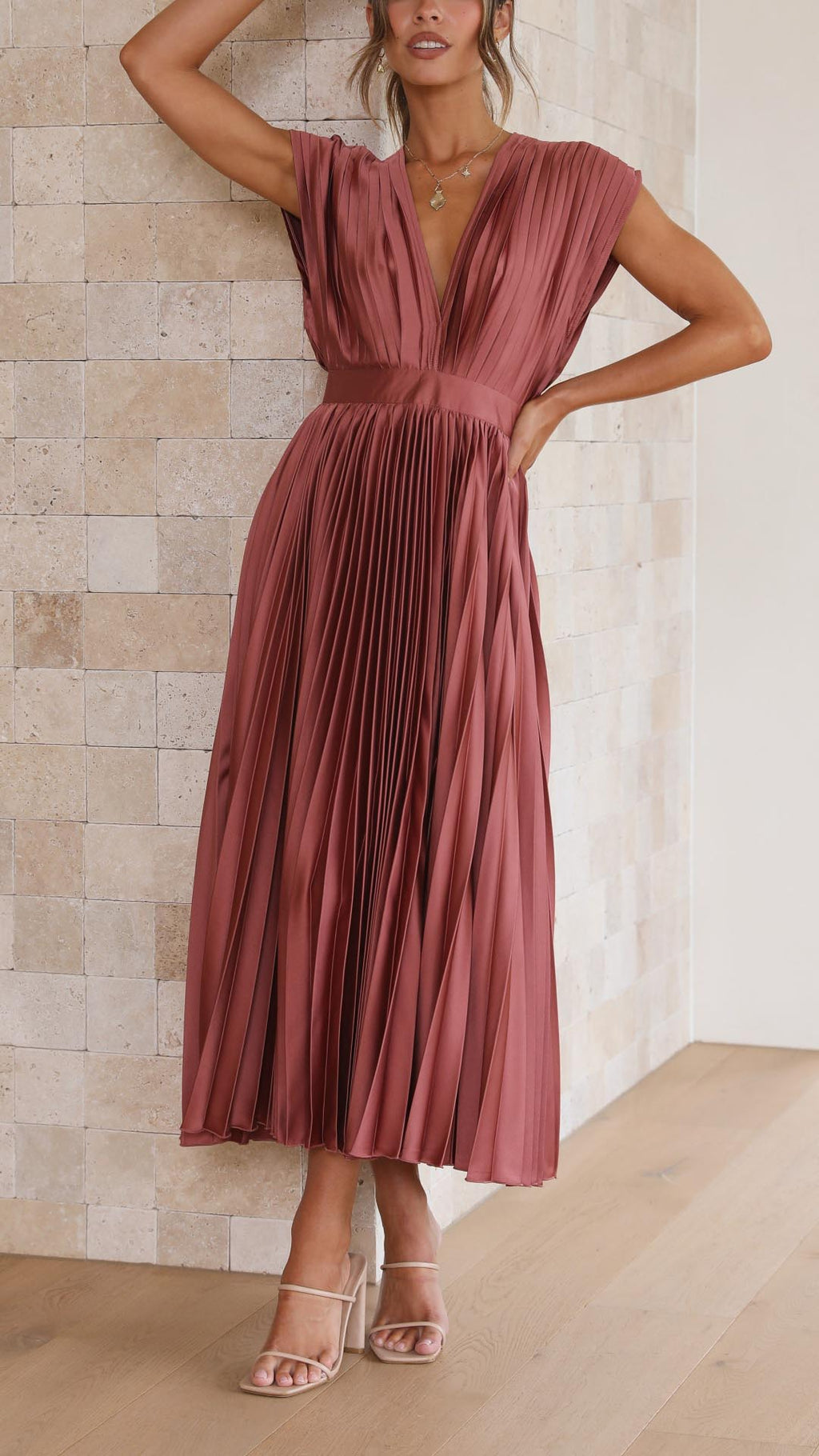 Robe Élégante en Plis