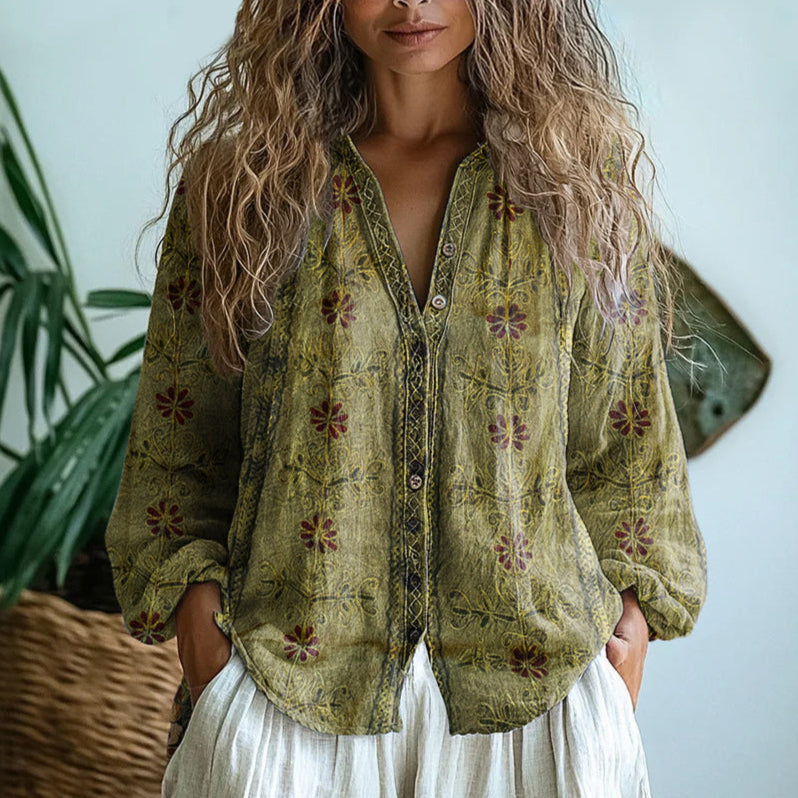 Brianna - Blouse Vintage Élégante