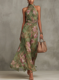 Robe Longue Élégante Florale Élise