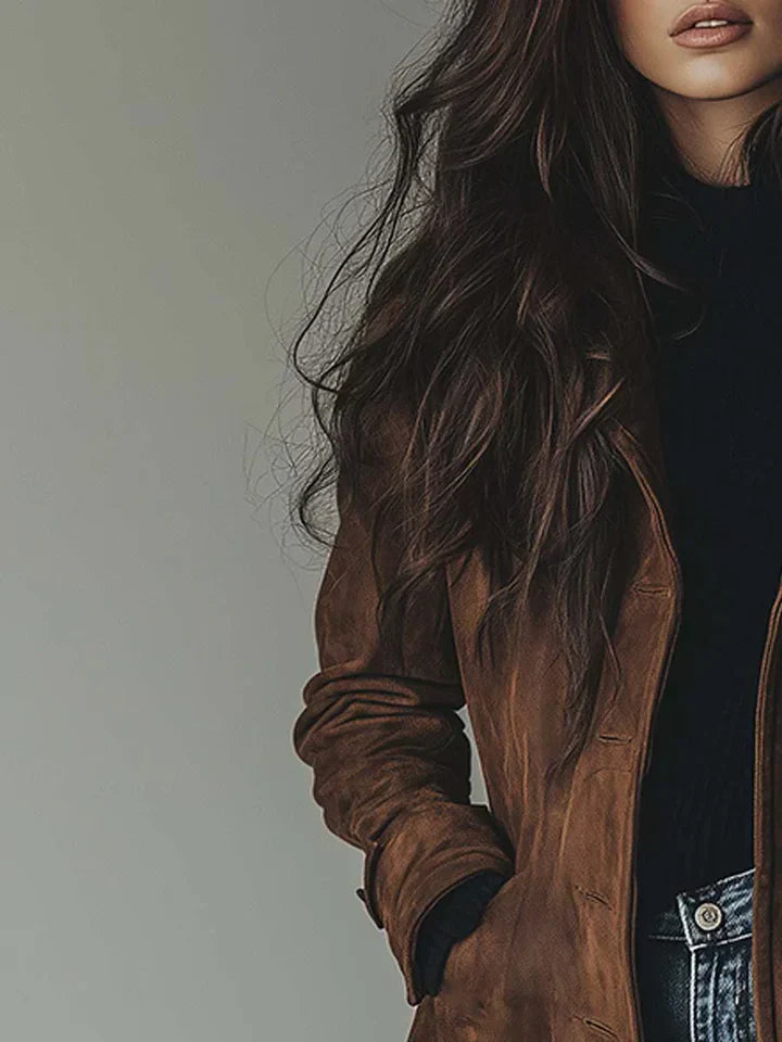 Manteau en Suédine