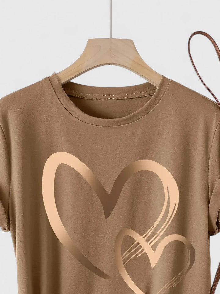 T-shirt Confortable à Manches Courtes Lea