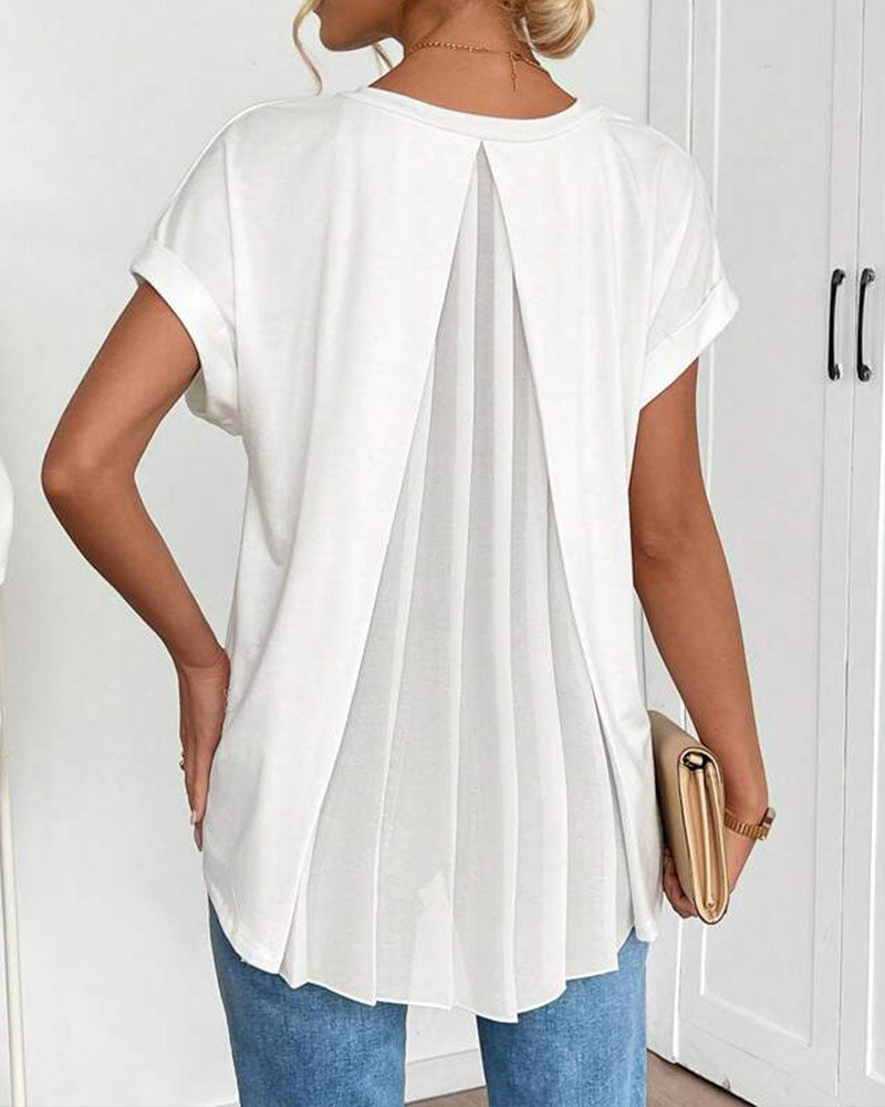 T-shirt Patchwork Décontracté Estella