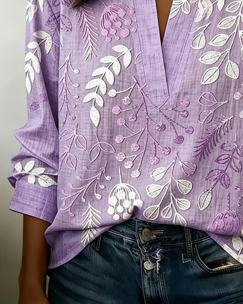 Eleni - Blouse Florale Élégante