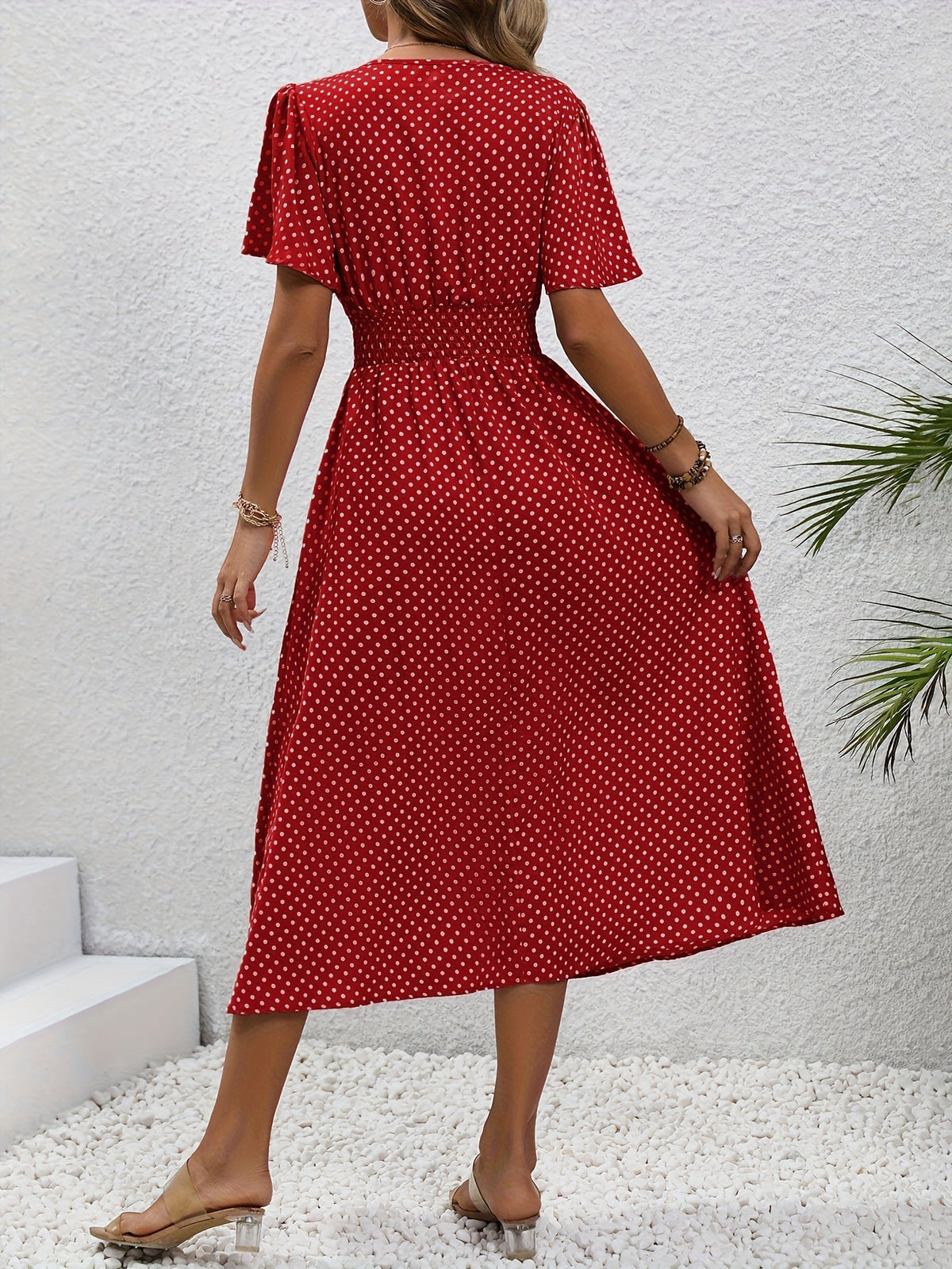 Robe Élégante Pois Élisa