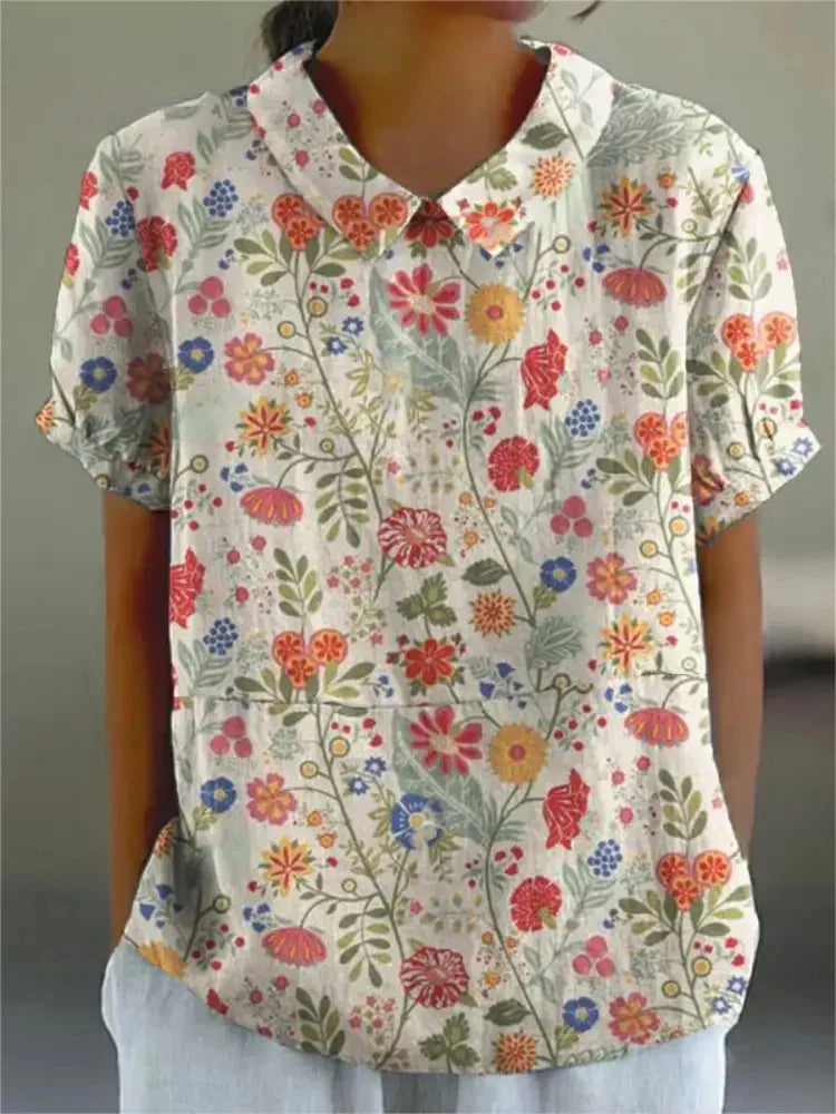 Chemise Fleurie Élégante Sofia