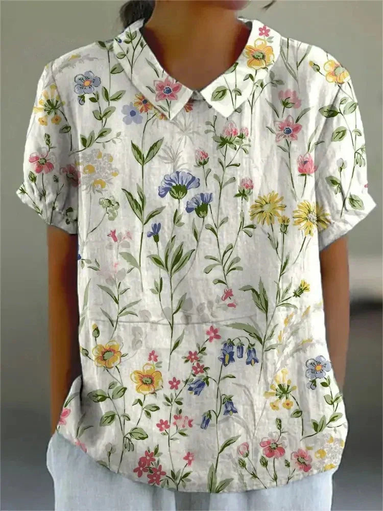 Chemise Fleurie Élégante Sofia