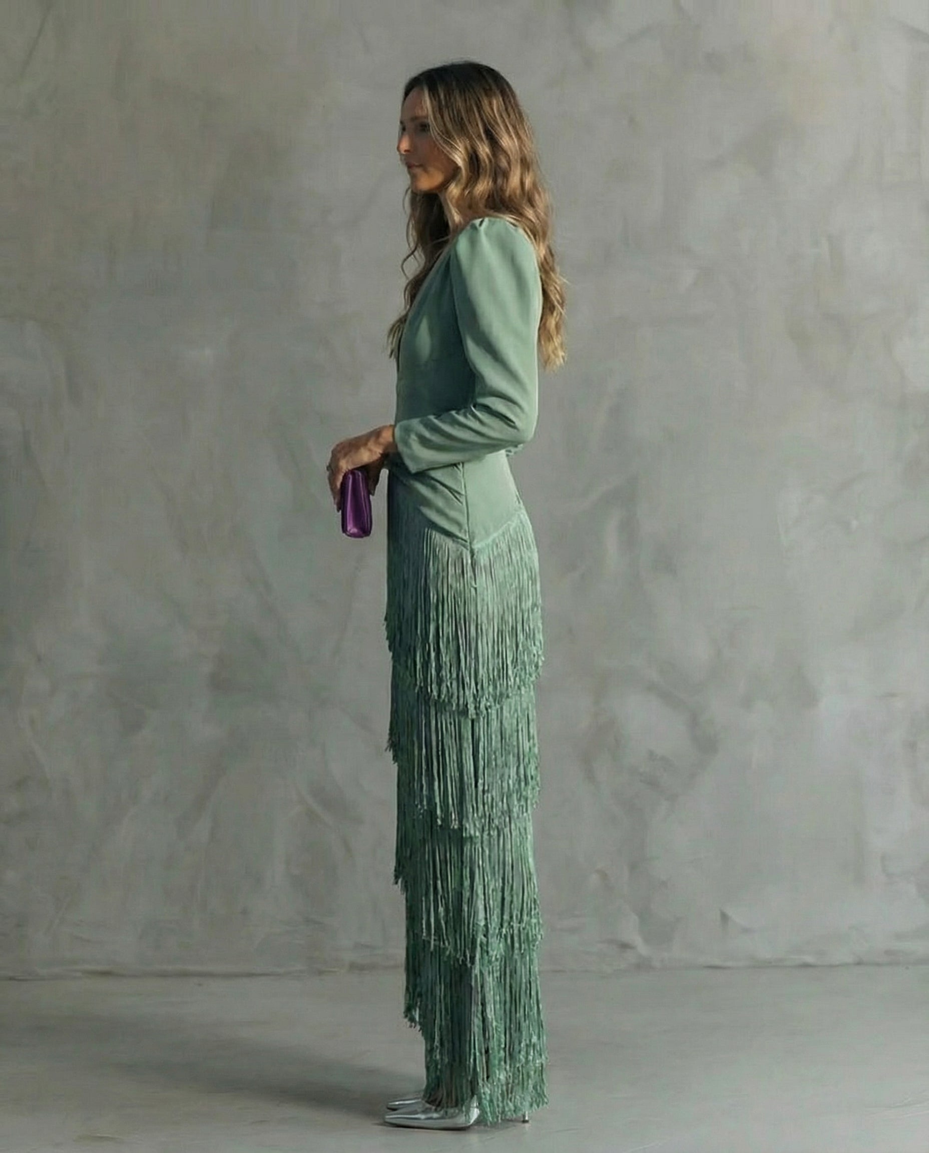 Robe Élégante Franges Élise